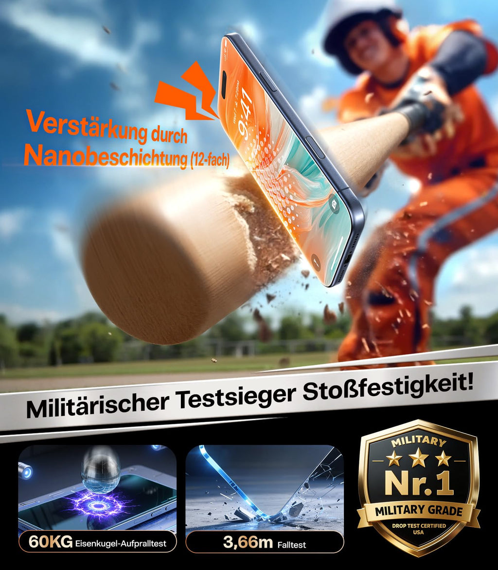 TORRAS für iPhone 17 Pro Max für Panzerglas Sichtschutz [Full Screen] Privacy Schutzfolie für iPhone 17 Pro Max Dauerhaft 9H+ Schutzglas, 0 Blasen Einbaurahmen [TOP 9H+ Bruchsicheres], 2 Stück